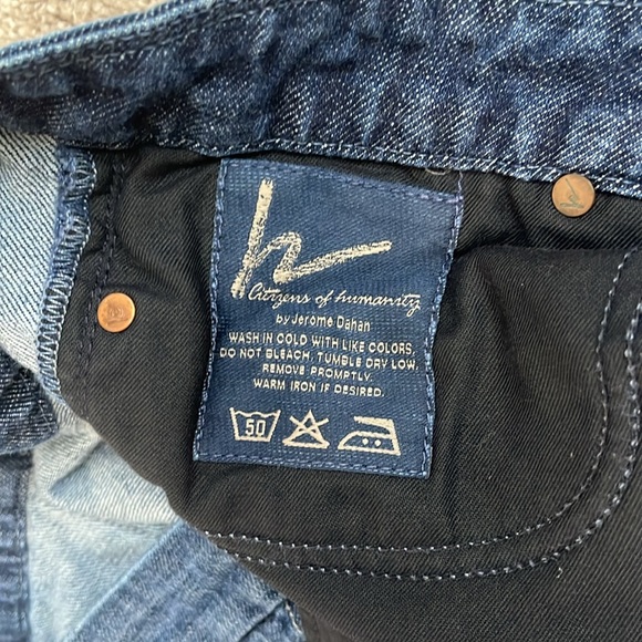 Citizens Of Humanity Faye # 003 Low Waist Full Leg Blue Jeans - Picture 14 of 14